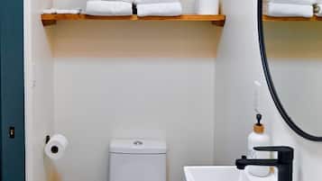 Hair dryer, towels