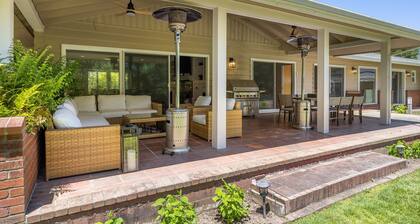 Private Wine Country Oasis On 2 Acres w/ Pool, Spa, Creek & Vineyard