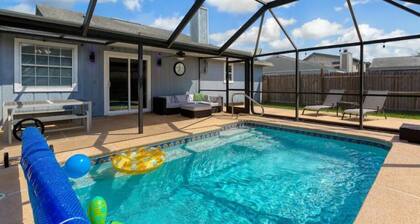 Cozy Home with Heated Private Pool and Patio