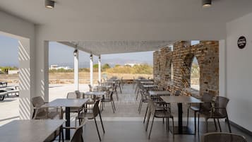 Breakfast, lunch, dinner served; Greek cuisine, pool views