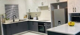 modern, two-story luxury house

