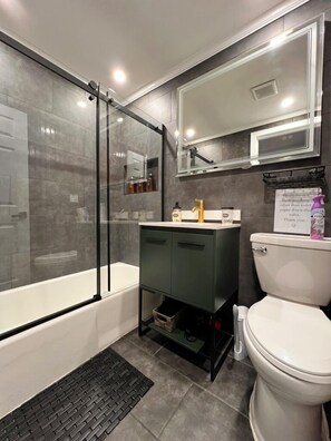 Hair dryer, towels - Serenity Suite Homes 2BD/1BA near Logan Intl/Metro (Boston)