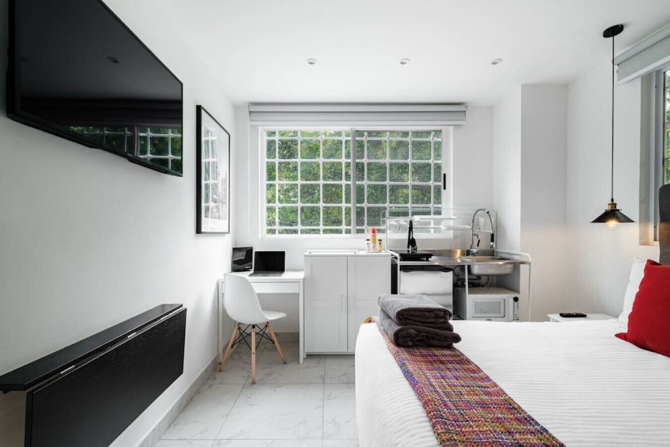 1 slaapkamer, een bureau, een strijkplank/strijkijzer, gratis wifi