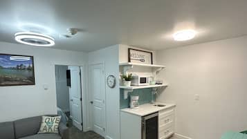 Family Suite, 1 Queen Bed with Sofa bed | Living area | 50-inch Smart TV with digital channels