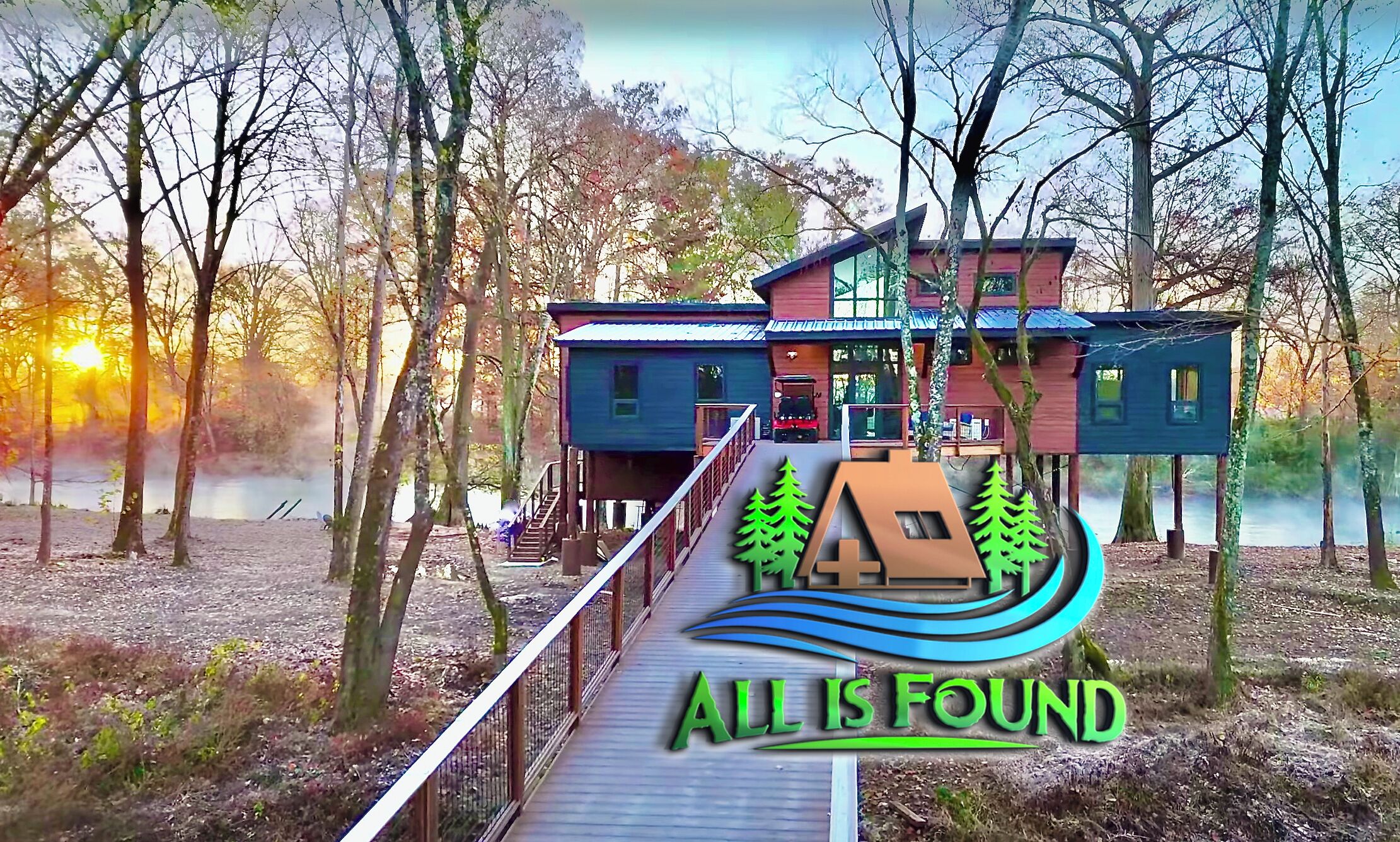 BRAND NEW River Front Cabin - All is Found! 