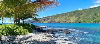 Private paradise organic farm stay with ocean view, nestled in banana grove