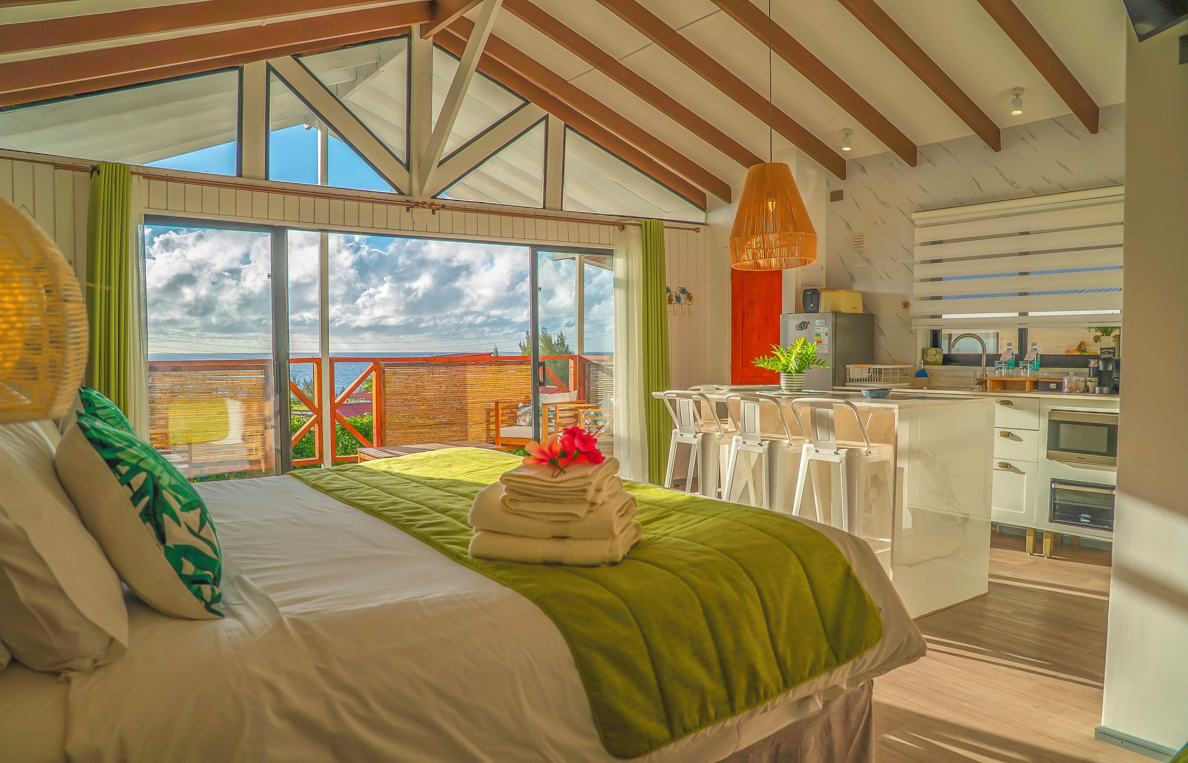 Loft Premier, vistas al mar | 1 dormitorio, sábanas de algodón egipcio, ropa de cama de alta calidad