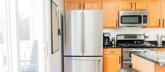 Newly renovated, 4BD 2 BA, 1 full acre, sleeps 8, and is pet friendly.