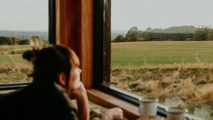Interior - Secluded Woodland Romantic Off-Grid Cabin With Firepit (Chester)