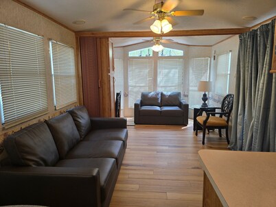 Park model located at Yogi Jellystone Park. Not far from the beach.