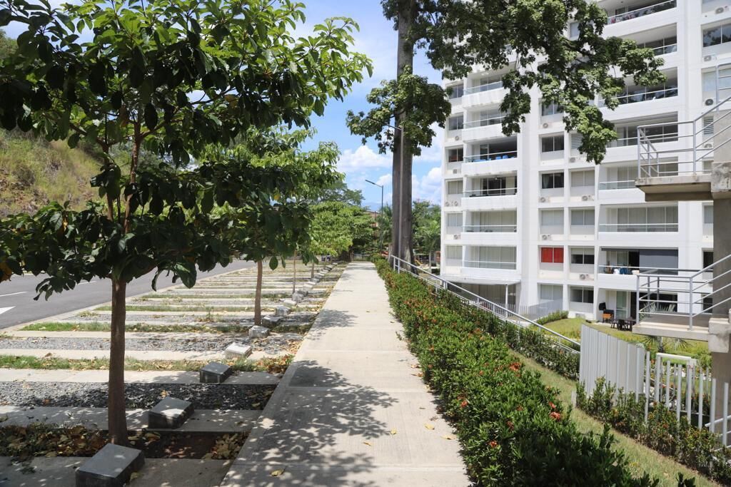 Vista frontal de la propiedad