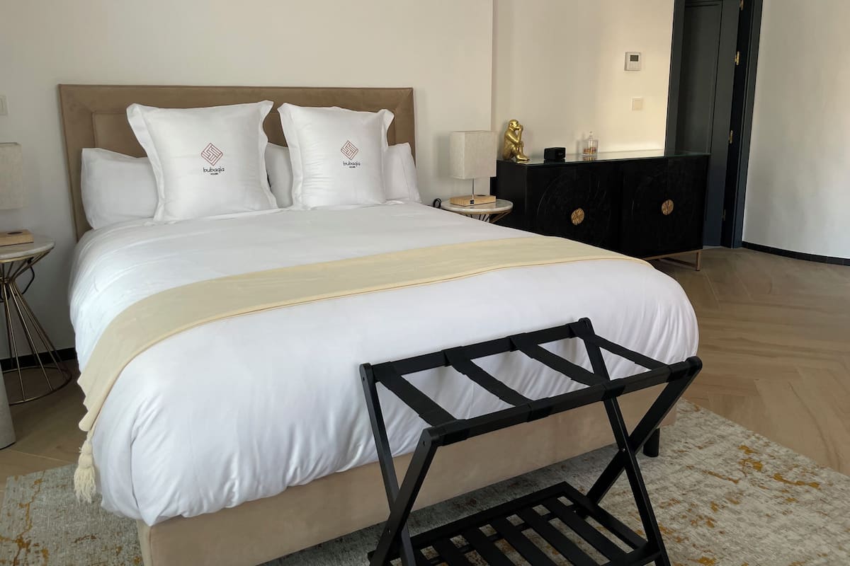 2 habitaciones y sábanas de algodón egipcio