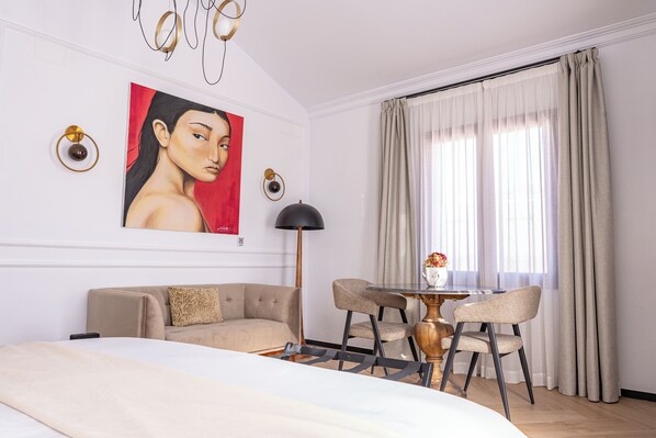 Deluxe Double Room, Mountain View, Tower | Egyptian cotton sheets, premium bedding, down duvets, memory-foam beds