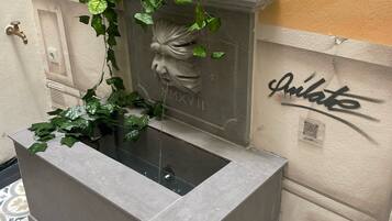 Junior Suite, Balcony, Courtyard Area | Terrace/patio