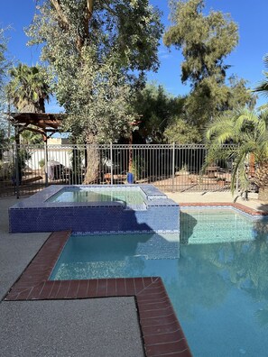 Una piscina riscaldata