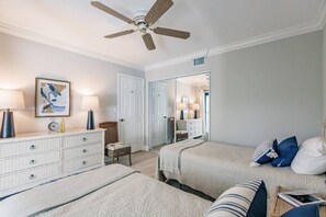 2 bedrooms, iron/ironing board, travel cot, WiFi