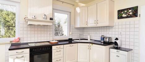 Fridge, oven, stovetop, dishwasher