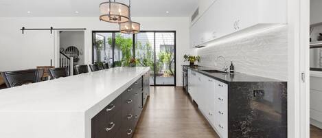 Microwave, oven, dishwasher, toaster