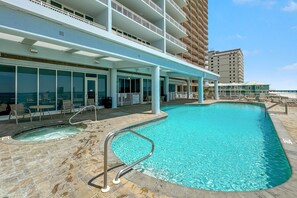 Pool - GULF-FRONT, OUTDOOR POOL, PRIVATE BALCONY! (Gulf Shores)