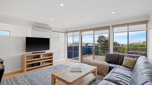 TV, ping pong, books