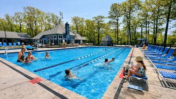 A heated pool