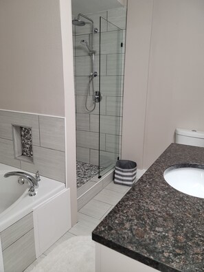 Shower, hair dryer, towels, soap - luxury house ,8min from downtown ,6 min from airport.  (Pensacola)