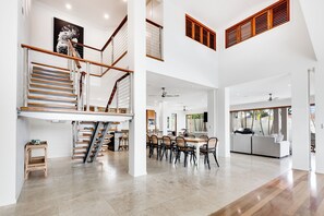 Deluxe Villa | Living area | 60-inch Smart TV with digital channels - Lux Tropical Haven Mooloolaba Moonda5 (Mooloolaba)