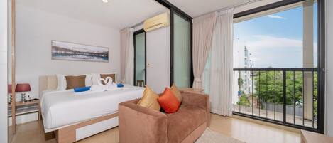 1 غرفة نوم وواي فاي وملاءات أسرّة