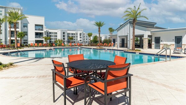 Condominium Section-Pool Deck Seating - Storey Lake Resort 2 Bedroom Condo with Private Balcony (Kissimmee)