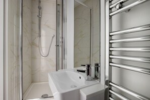 Hair dryer, towels