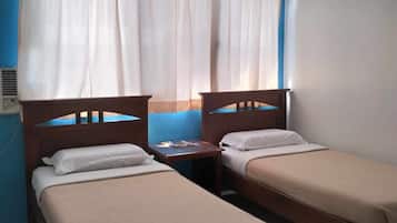 Hypo-allergenic bedding, desk, laptop workspace, free WiFi