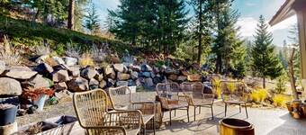 Tranquil & dog-friendly mountain retreat with hot tub, fireplace, & great views