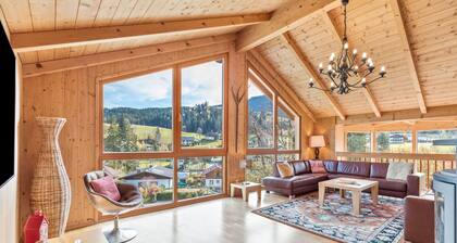 Chalet "Skiblickhaus" avec vue sur les montagnes, terrasse privée et Wi-Fi