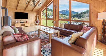 Chalet 'Skiblickhaus' mit Bergblick, privater Terrasse und WLAN