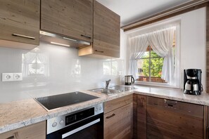 Fridge, oven, stovetop, dishwasher