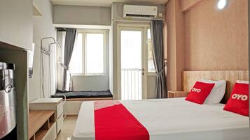 Kamar Double Deluks | Meja kerja, Wi-Fi gratis, dan seprai linen