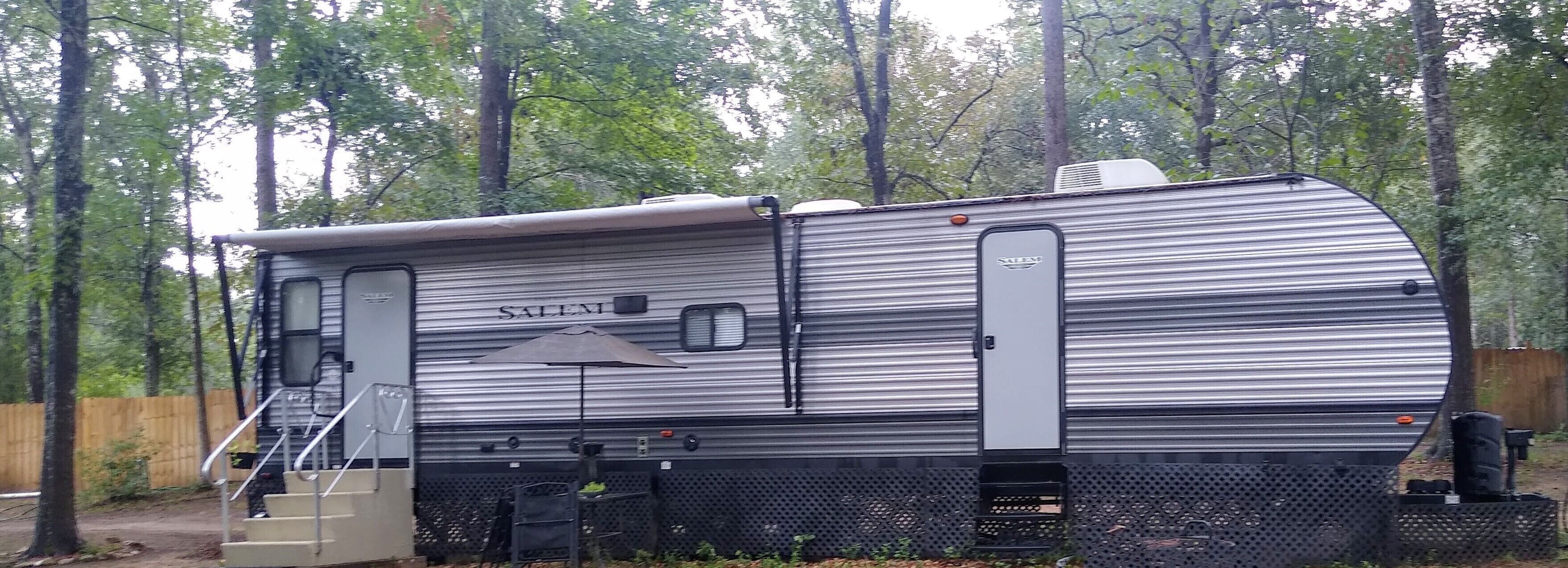 1BR 32' RV Clean, Safe and Affordable by Pond with Pool and Playground.