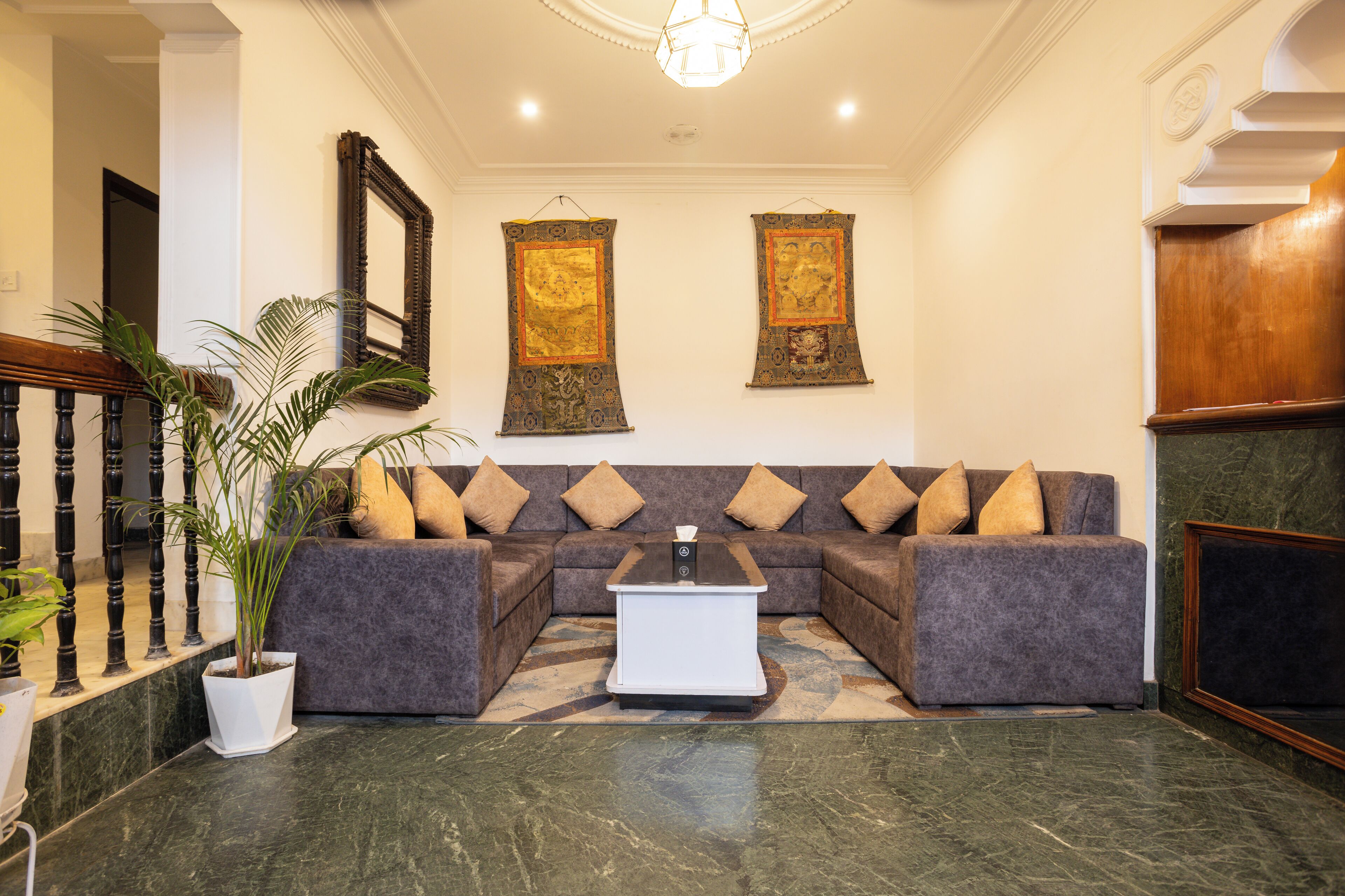 Sitteområde i lobbyen