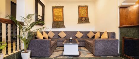 Sittområde i lobbyn