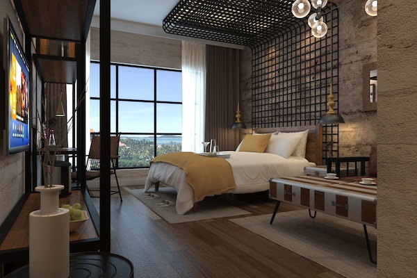 1 bedroom, premium bedding, down comforters, pillowtop beds