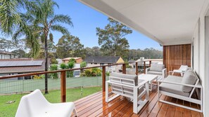 Property grounds - Stunning home 350 metres from the beach. (Surf Beach)