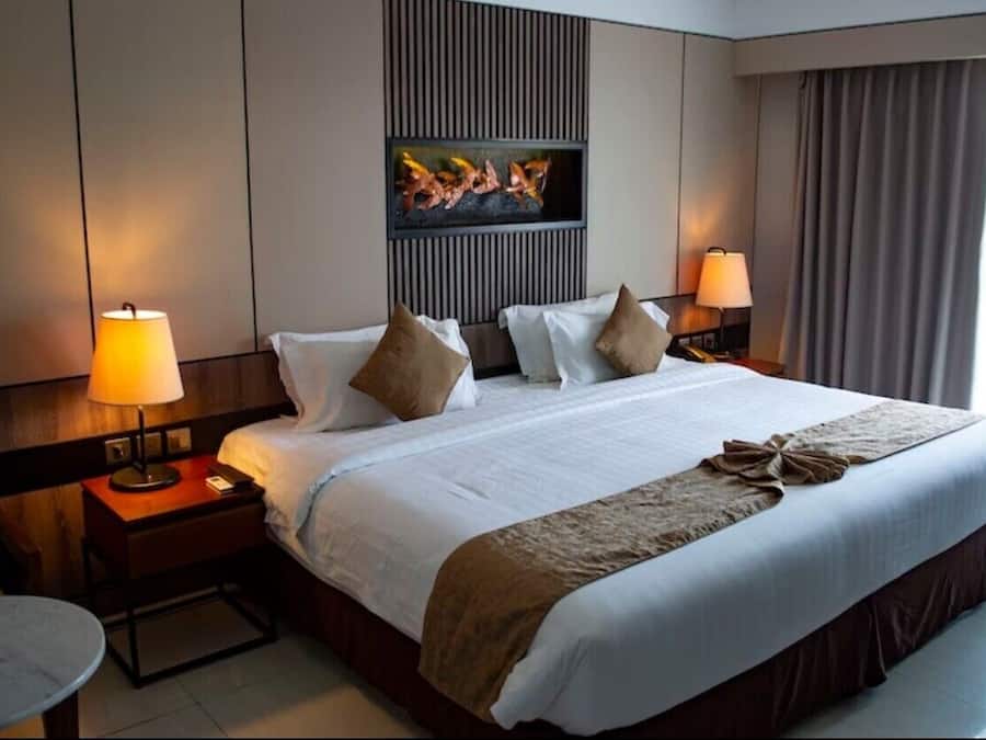 Deluxe-Doppelzimmer, 1 Schlafzimmer, Stadtblick | Bettwäsche aus ägyptischer Baumwolle, hochwertige Bettwaren