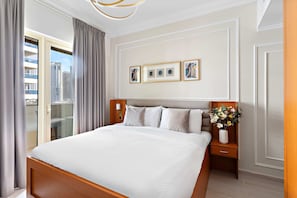 Luksusleilighet | 1 soverom, sengetøy i egyptisk bomull og sengetøy av topp kvalitet