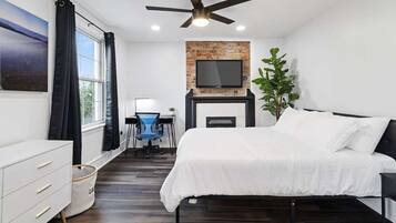 4 bedrooms, iron/ironing board, travel crib, WiFi