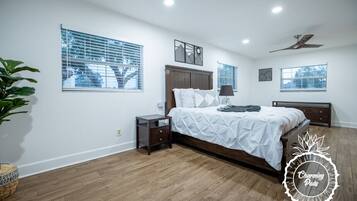 4 bedrooms, iron/ironing board, travel crib, free WiFi