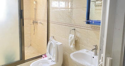 A family with balcony bed and breakfast inclusive with hot tub and a walk shower