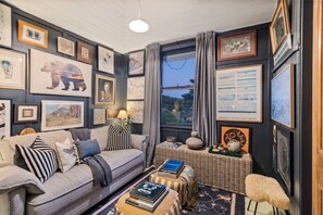 TV, fireplace, offices
