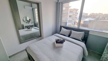 1 bedroom, iron/ironing board, bed sheets