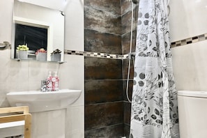 Shower, hair dryer
