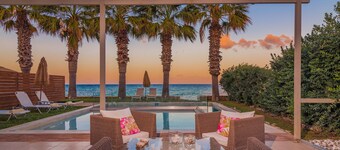 Gaia Deluxe SeaFront Villa, with Private Pool & Direct Access to the Beach
